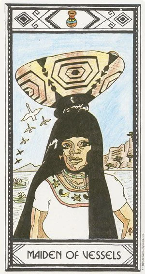 Maiden of Vessels card from the Native American Tarot deck