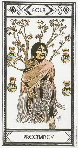 Pregnancy card from the Native American Tarot deck