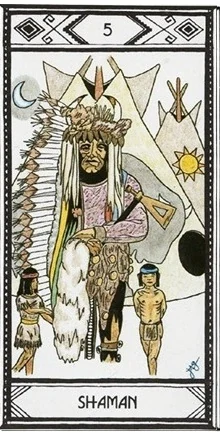 Shaman card from the Native American Tarot deck