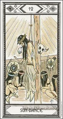 Sun Dance card from the Native American Tarot deck
