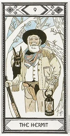 The Hermit card from the Native American Tarot deck