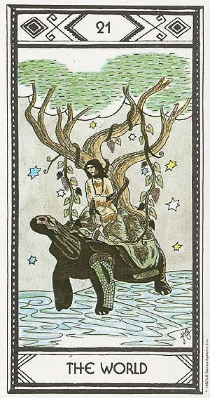 The World card from the Native American Tarot deck