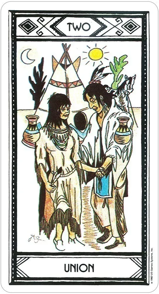 Union card from the Native American Tarot deck
