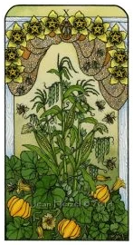 Ten of Pentacles from Nature Spirit Tarot by Jean Marie Herzel