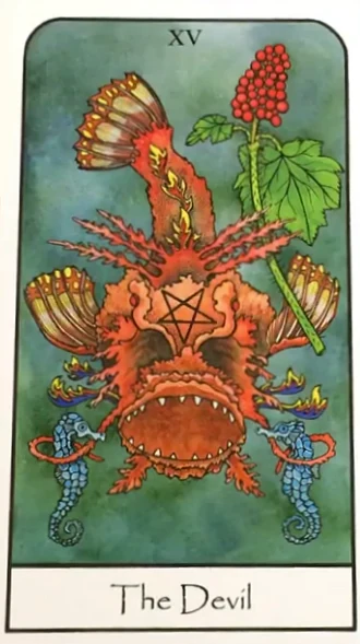 The Devil from Nature Spirit Tarot by Jean Marie Herzel