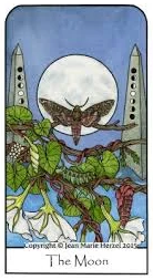 The Moon from Nature Spirit Tarot by Jean Marie Herzel