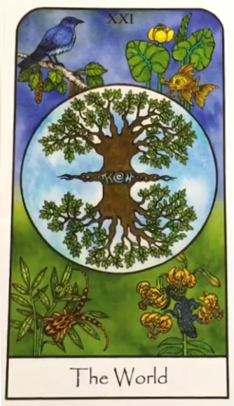 The World from Nature Spirit Tarot by Jean Marie Herzel The World from Nature Spirit Tarot by Jean Marie Herzel