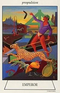 Emperor card from the Navigators Tarot of the Mystic Sea deck