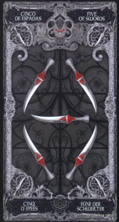Five of Swords — XIII Tarot by Nekro