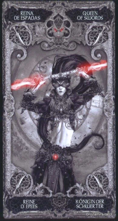 Queen of Swords — XIII Tarot by Nekro