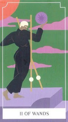 2 of Wands card from the Neo Tarot deck