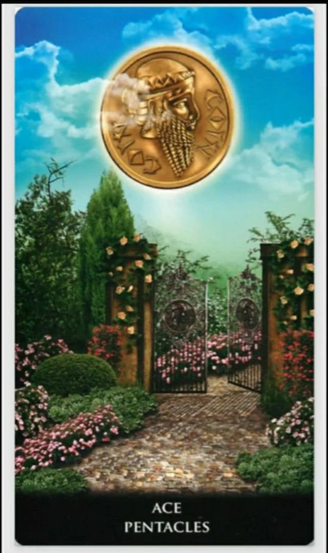Ace of Pentacles - New Babylonian Tarot - Roxana Paul