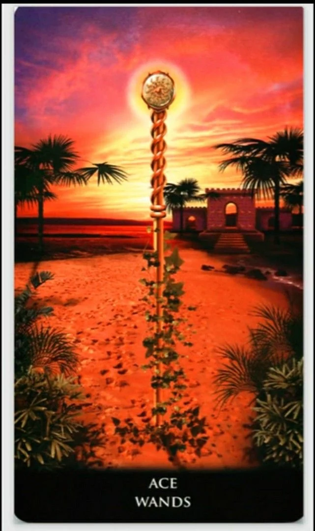 Ace of Wands - New Babylonian Tarot - Roxana Paul