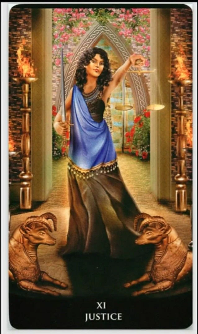 Justice - New Babylonian Tarot - Roxana Paul