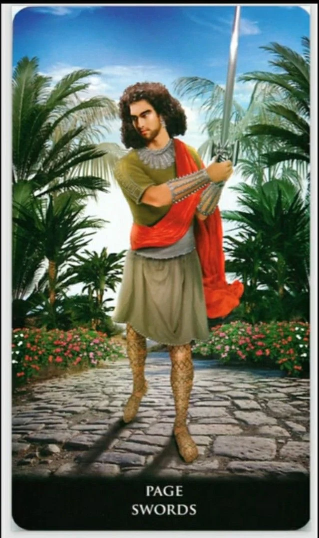 Page of Swords - New Babylonian Tarot - Roxana Paul