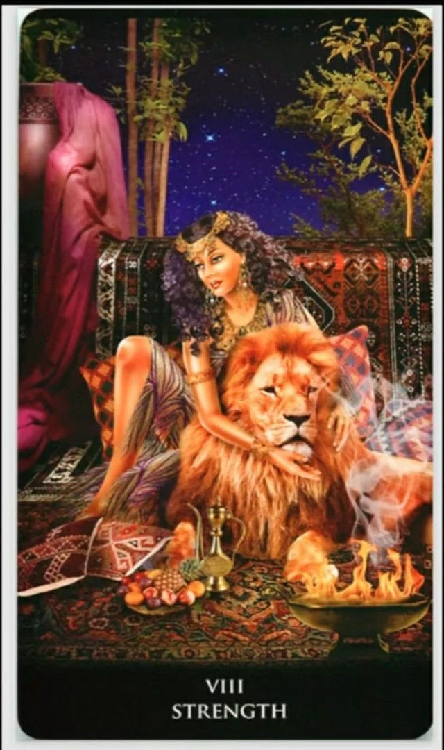 Strength - New Babylonian Tarot - Roxana Paul