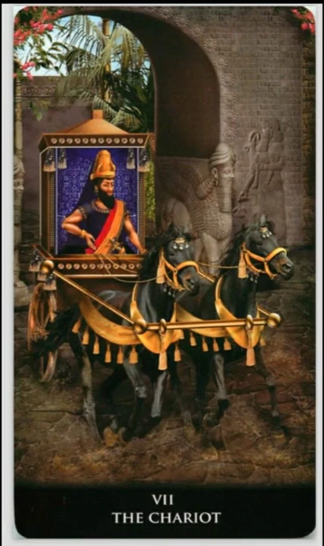 The Chariot - New Babylonian Tarot - Roxana Paul