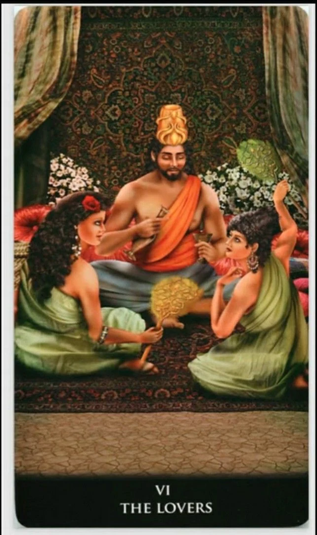 The Lovers - New Babylonian Tarot - Roxana Paul