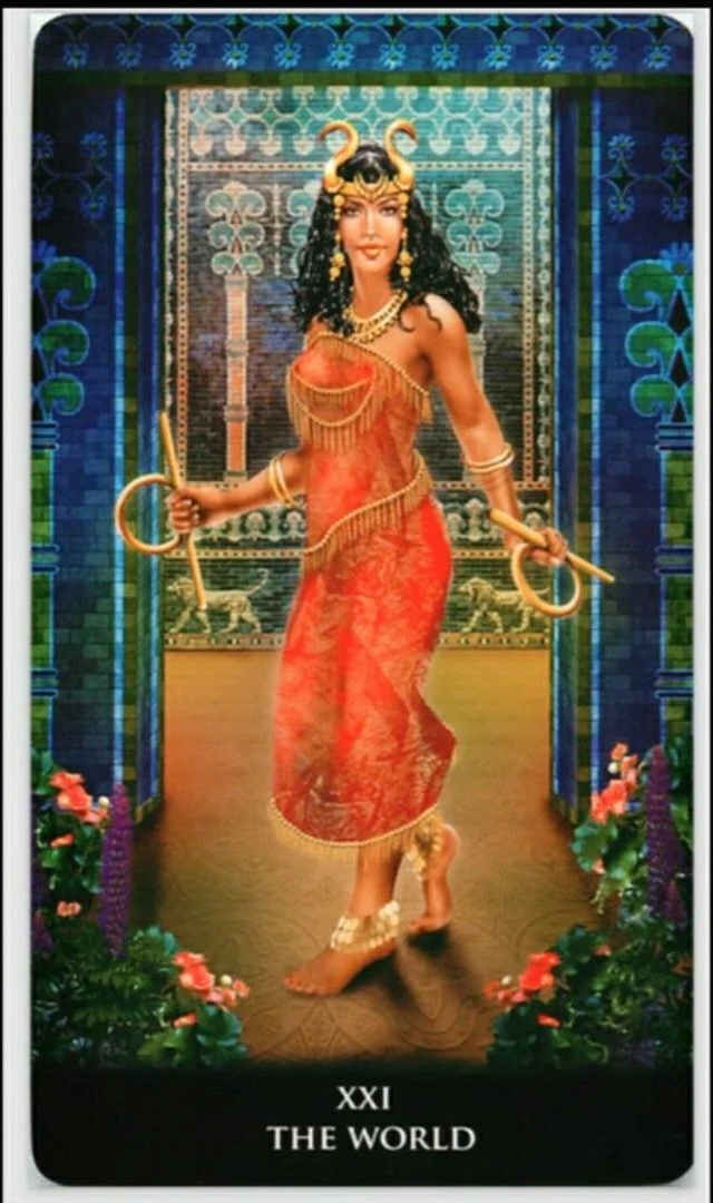 The World - New Babylonian Tarot - Roxana Paul