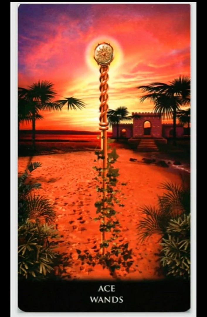Ace of Wands - New Babylonian Tarot - Roxana Paul