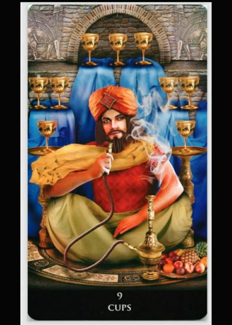 Nine of Cups - New Babylonian Tarot - Roxana Paul