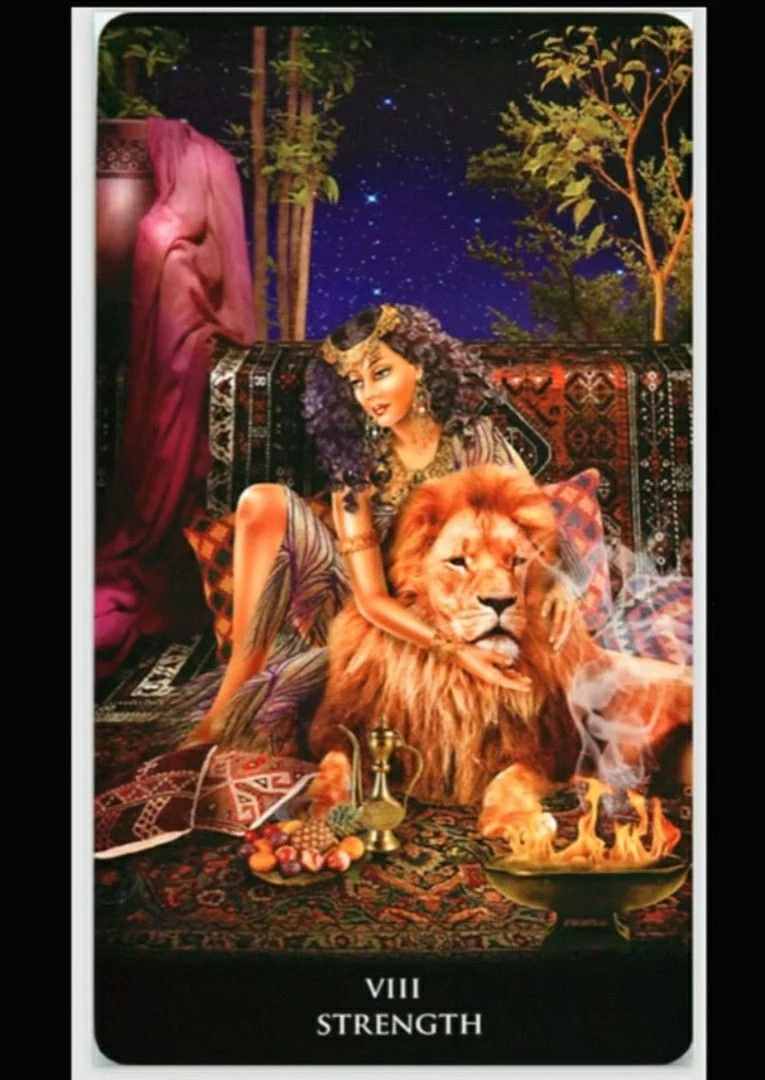 Strength - New Babylonian Tarot - Roxana Paul