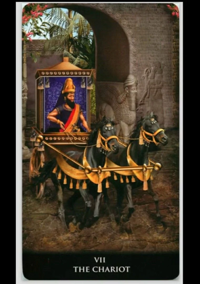 The Chariot - New Babylonian Tarot - Roxana Paul