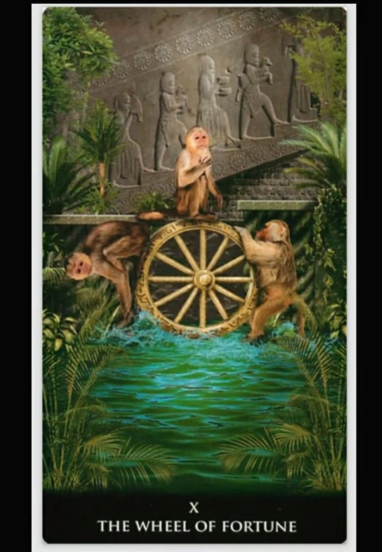 The Wheel of Fortune - New Babylonian Tarot - Roxana Paul