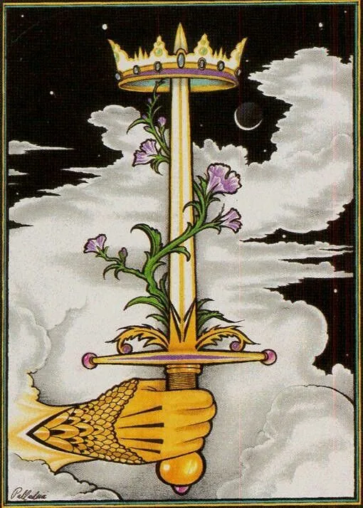 Ace of Swords - New Palladini Tarot - Tarot Deck by David Palladini Ace of Swords - New Palladini Tarot - Tarot Deck by David Palladini
