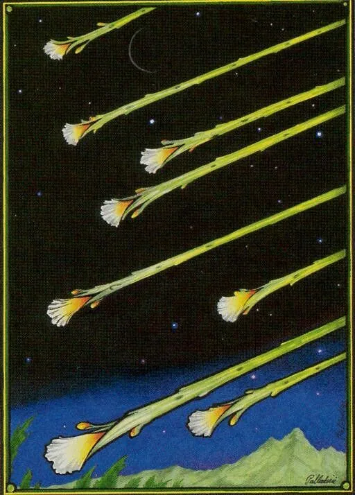 Eight of Wands - New Palladini Tarot - Tarot Deck by David Palladini Eight of Wands - New Palladini Tarot - Tarot Deck by David Palladini