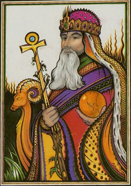 King of Pentacles - New Palladini Tarot - Tarot Deck by David Palladini King of Pentacles - New Palladini Tarot - Tarot Deck by David Palladini