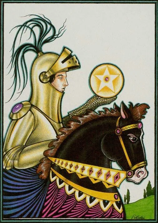 Knight of Pentacles - New Palladini Tarot - Tarot Deck by David Palladini