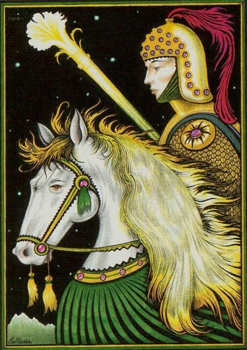 Knight of Wands - New Palladini Tarot - Tarot Deck by David Palladini