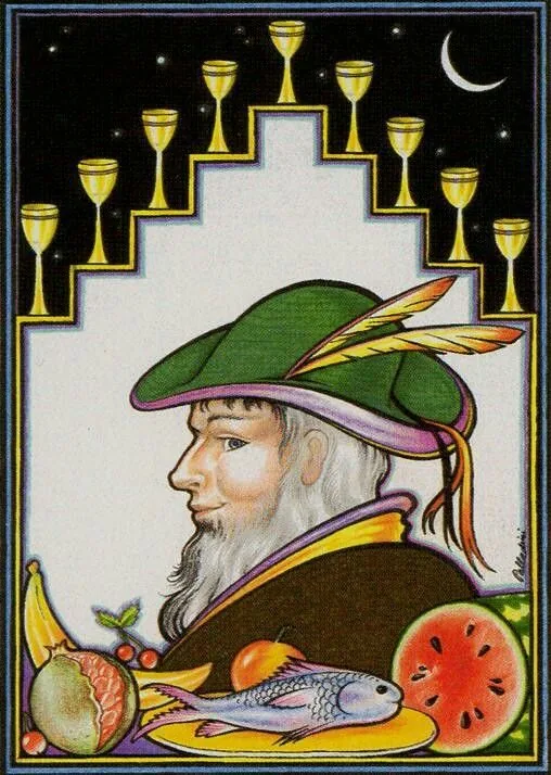 Nine of Cups - New Palladini Tarot - Tarot Deck by David Palladini