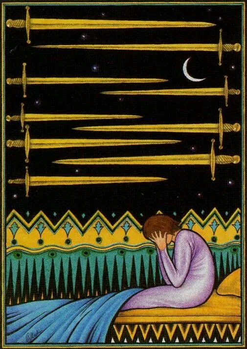 Nine of Swords - New Palladini Tarot - Tarot Deck by David Palladini