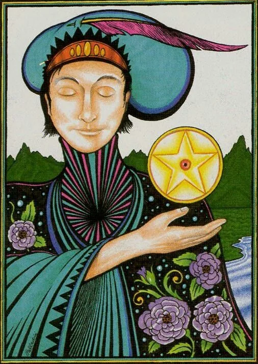 Page of Pentacles - New Palladini Tarot - Tarot Deck by David Palladini