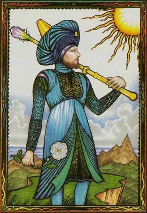 Page of Wands - New Palladini Tarot - Tarot Deck by David Palladini