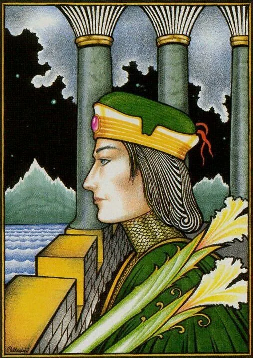Queen of Pentacles - New Palladini Tarot - Tarot Deck by David Palladini