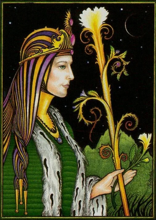 Queen of Wands - New Palladini Tarot - Tarot Deck by David Palladini