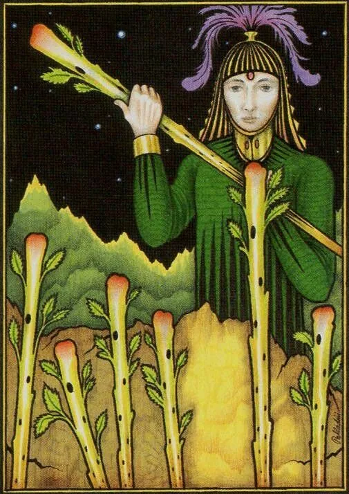 Seven of Wands - New Palladini Tarot - Tarot Deck by David Palladini