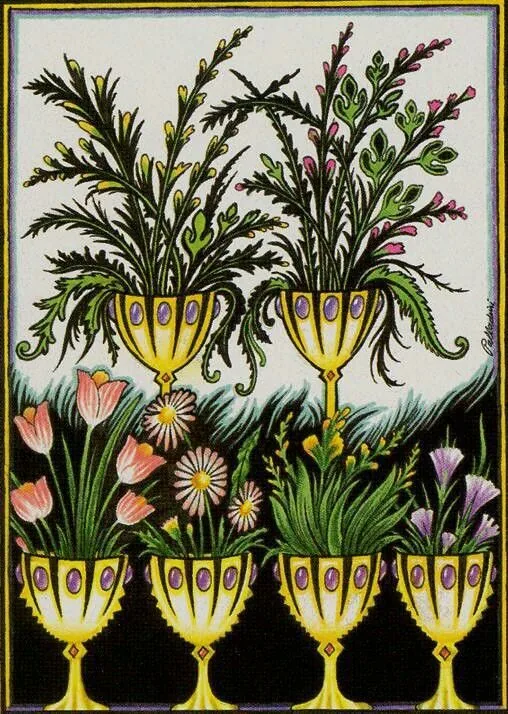 Six of Cups - New Palladini Tarot - Tarot Deck by David Palladini