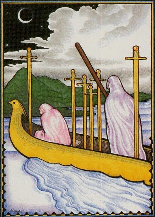 Six of Swords - New Palladini Tarot - Tarot Deck by David Palladini