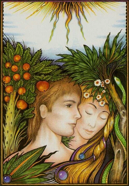 The Lovers - New Palladini Tarot - Tarot Deck by David Palladini The Lovers - New Palladini Tarot - Tarot Deck by David Palladini