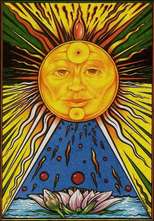 The Sun - New Palladini Tarot - Tarot Deck by David Palladini The Sun - New Palladini Tarot - Tarot Deck by David Palladini
