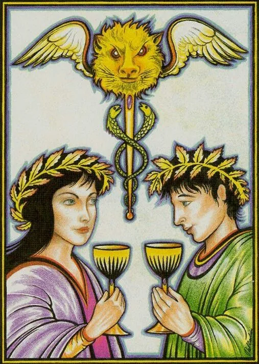 Two of Cups - New Palladini Tarot - Tarot Deck by David Palladini
