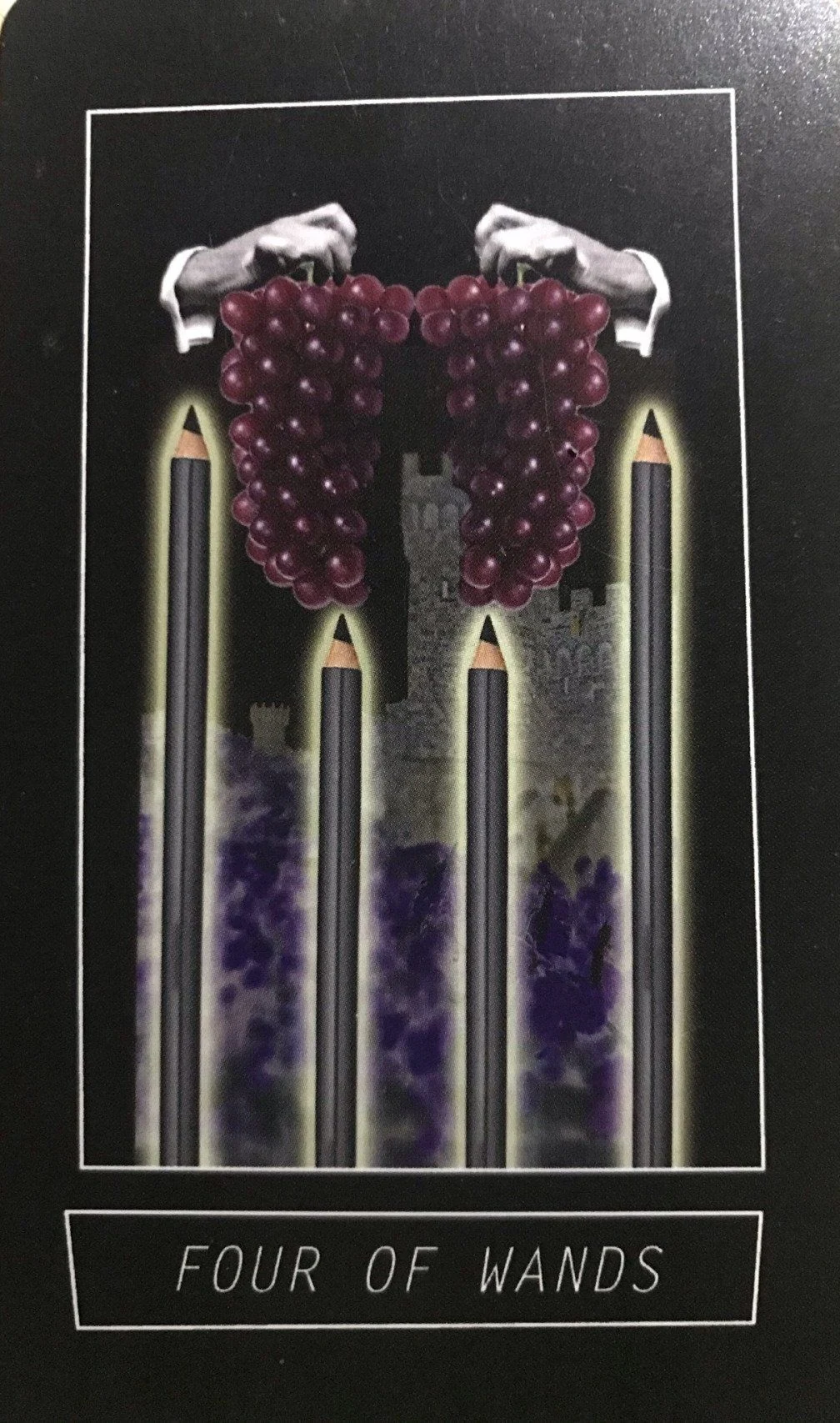 Four of Wands - New Wave 1980s Tarot - Amanda Lee Stilwell