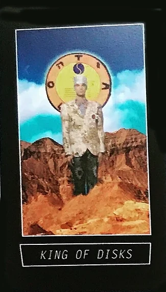 King of Disks - New Wave 1980s Tarot - Amanda Lee Stilwell