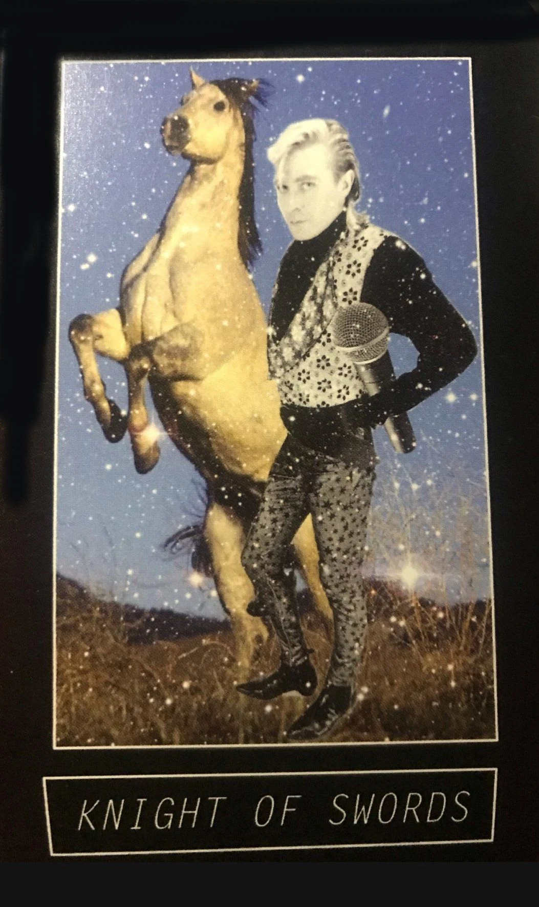 Knight of Swords - New Wave 1980s Tarot - Amanda Lee Stilwell