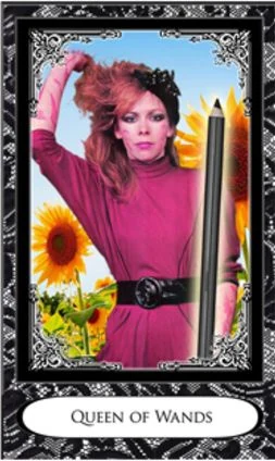 Queen of Wands - New Wave 1980s Tarot - Amanda Lee Stilwell