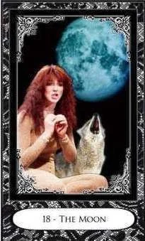The Moon - New Wave 1980s Tarot - Amanda Lee Stilwell